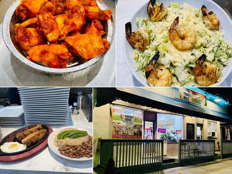 AMERICAN HOUSE SALAD AND AMERICAN HOME BREAKFAST