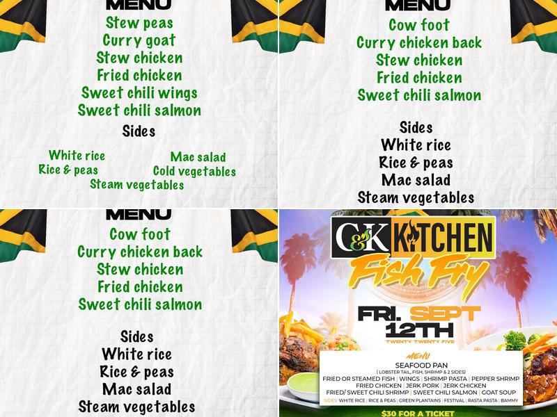 C&K Kitchen Menu