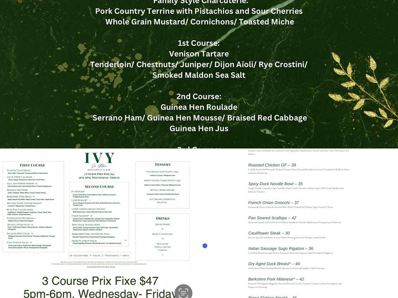 Ivy on Main Menu