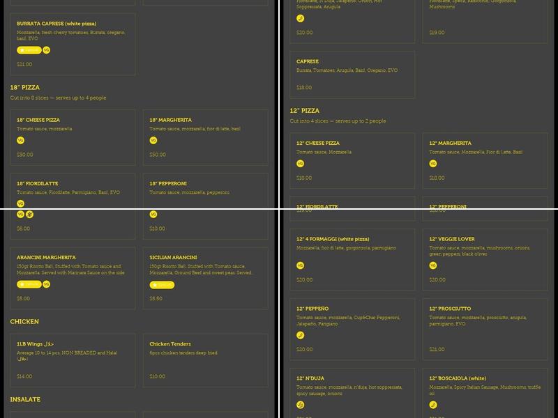 SlowSouth Pizza Menu