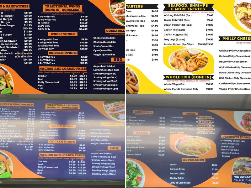 SAM'S CHICAGO GRILL Menu