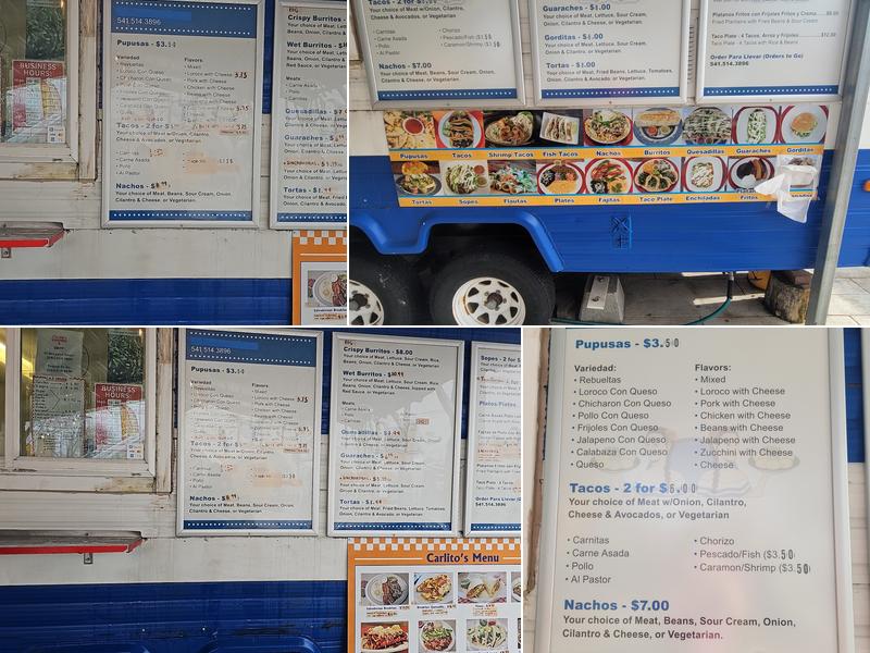 Carlito's pupuseria 2 Menu
