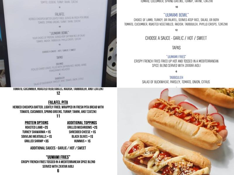 Uumami Mediterranean Menu