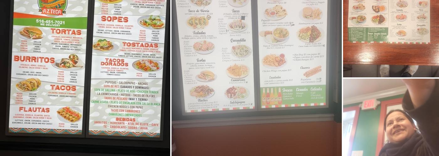 Taqueria Azteca 1 Menu