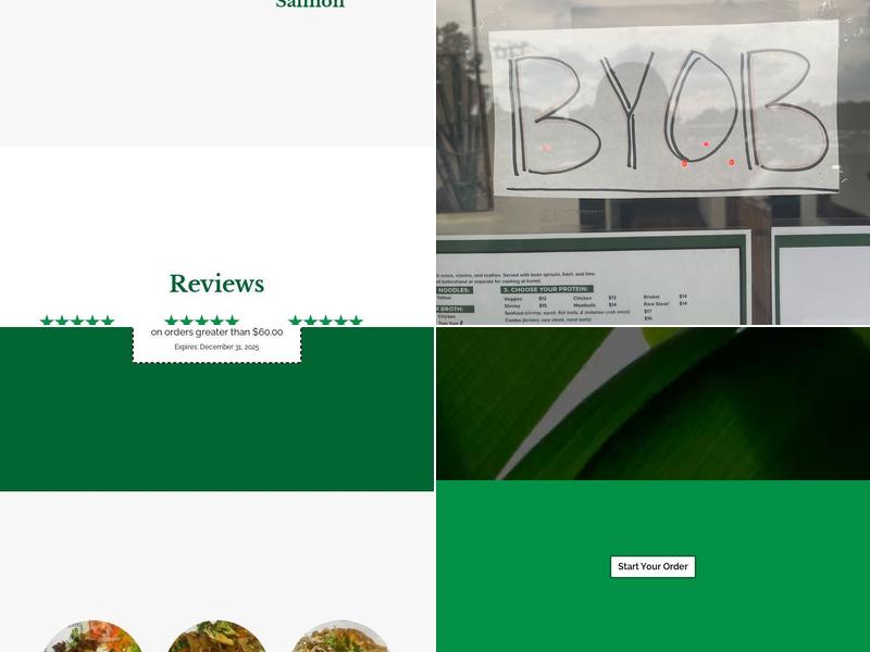 The Banana Leaf Menu