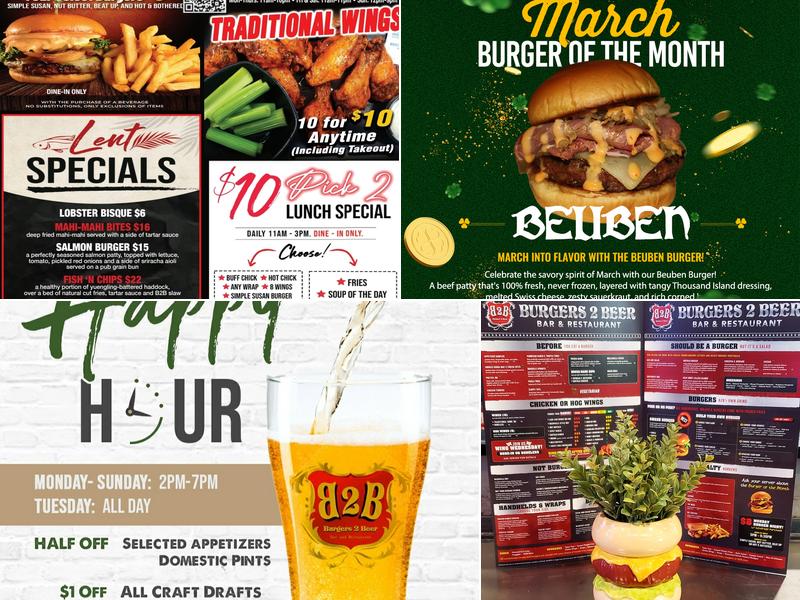 Burgers 2 Beer Twinsburg Menu