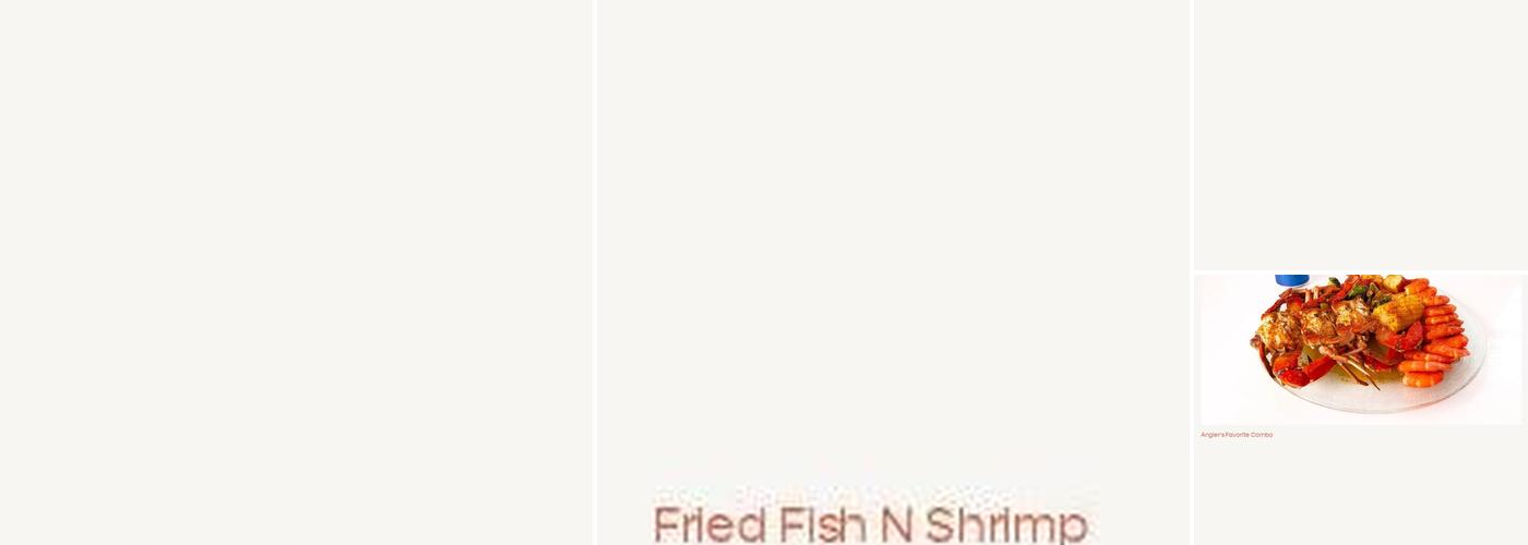 Angler's Choice Seafood Menu