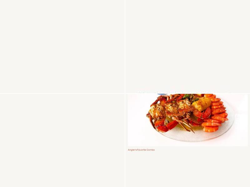 Angler's Choice Seafood Menu