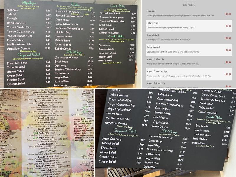 Fresh Grill Mediterranean Menu