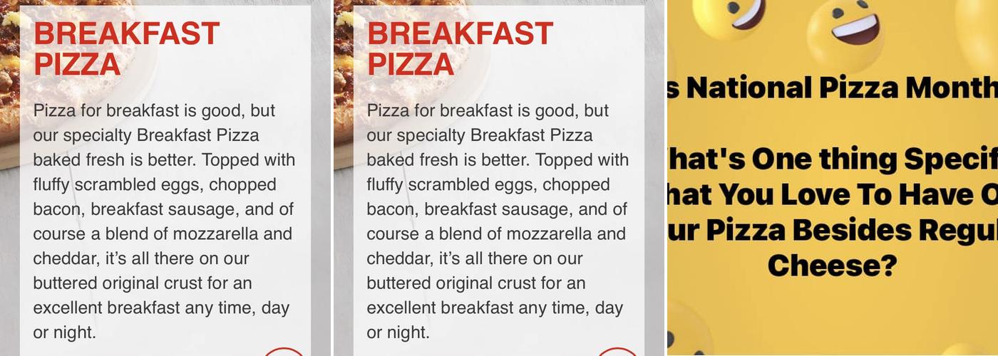 Pizza & More Menu