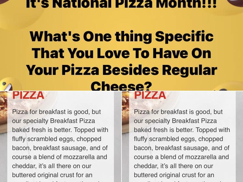 Pizza & More Menu