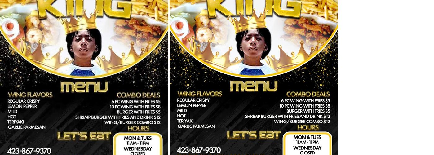 Chicken Wing King Menu
