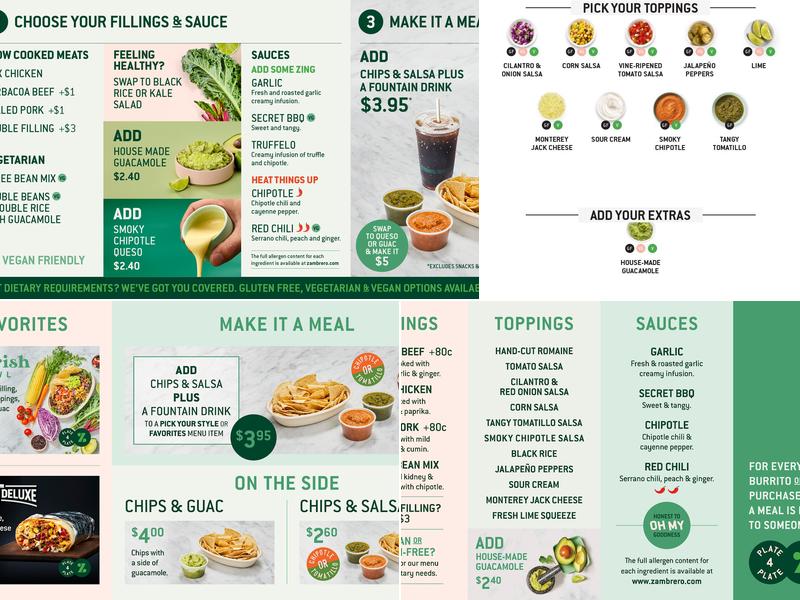 Zambrero Mall Road Menu