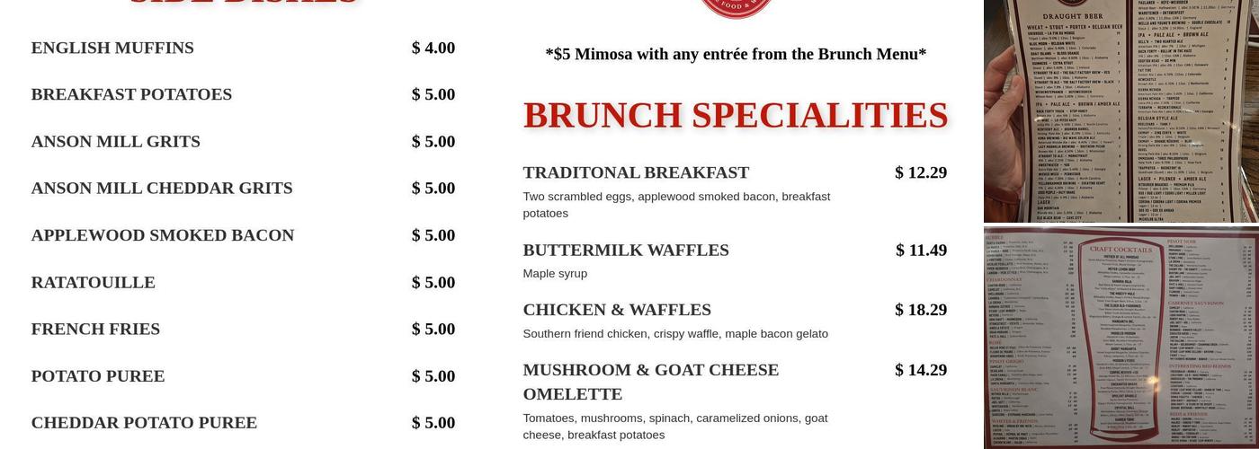 Salt Factory Pub Menu