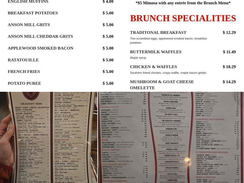 Salt Factory Pub Menu