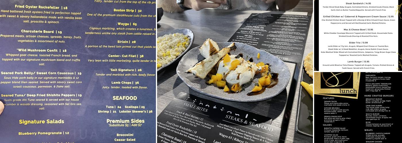 Salt Stonery & Chophouse Menu