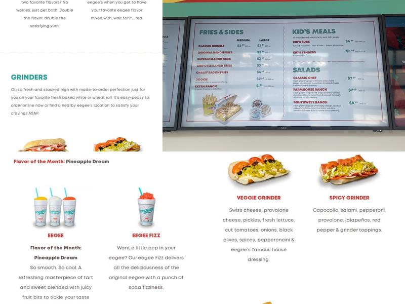 eegee's Menu