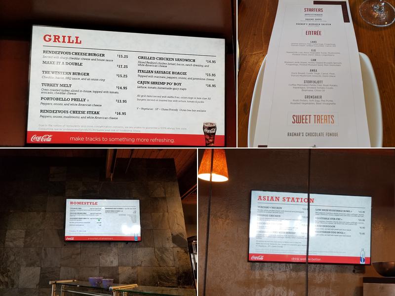 Rendezvous Lodge Menu