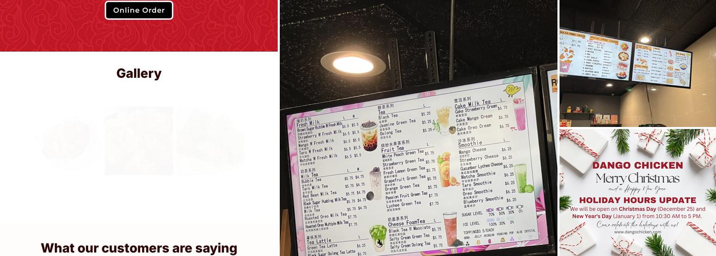 Dango Chicken Menu