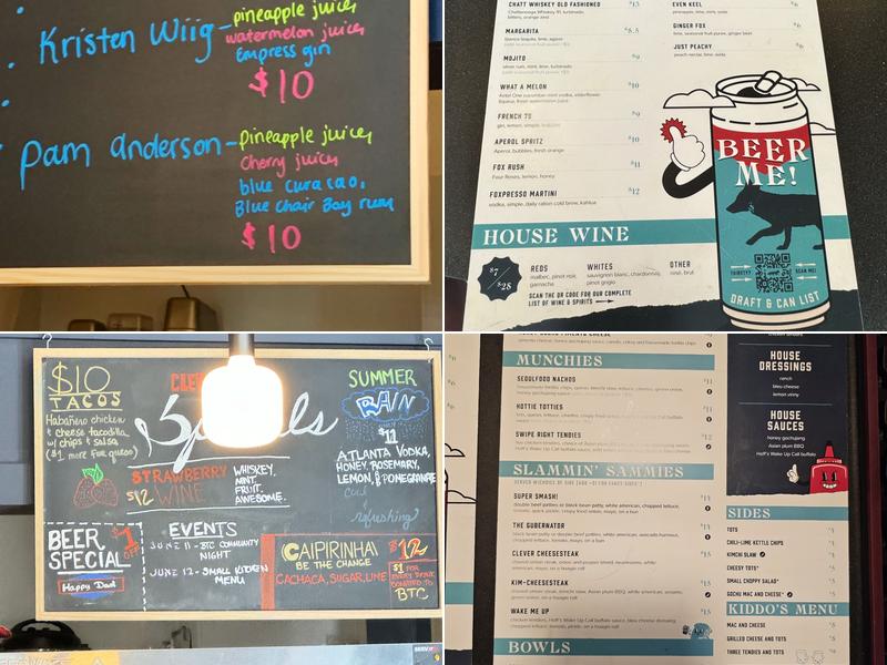 Clever Alehouse Menu