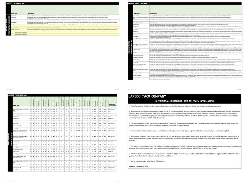 Laredo Taco Company Menu