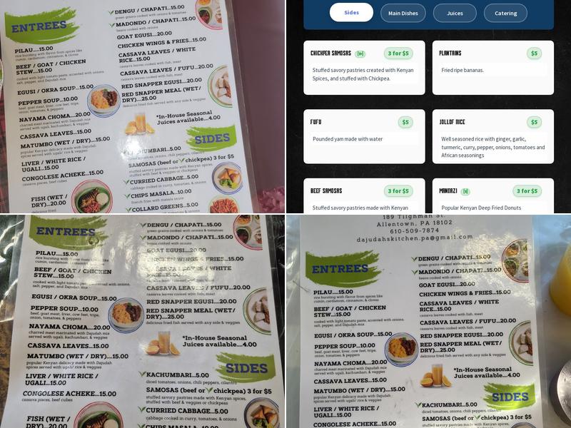 DA JUDAHS KITCHEN Menu