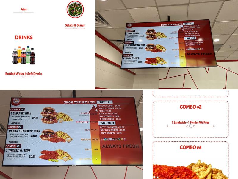 FLAME-N-CHICKZ Menu