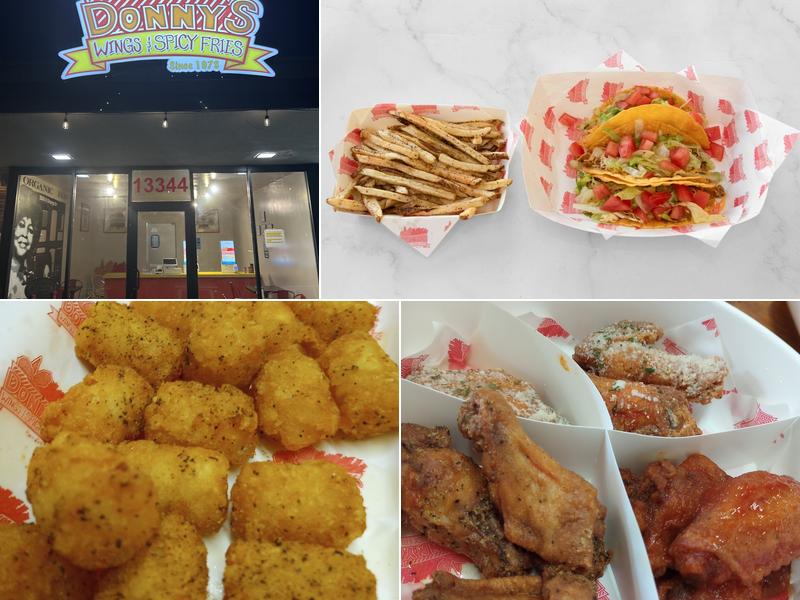 Donny's wings and Spicy Fries