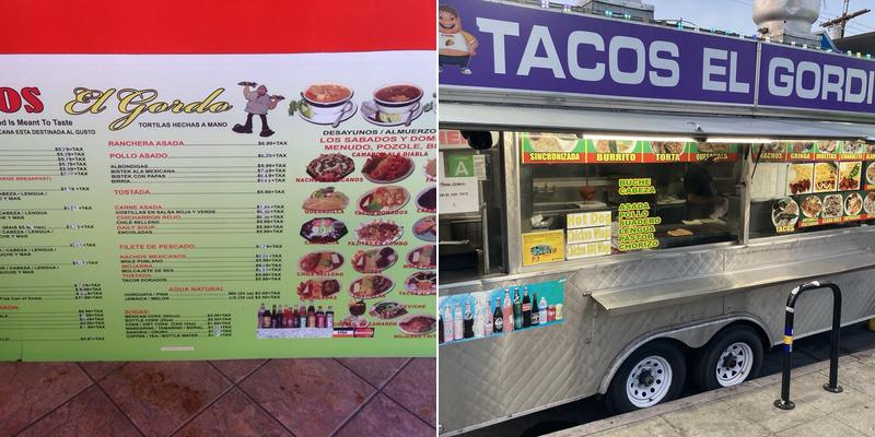 Tacos El Gordito Menu