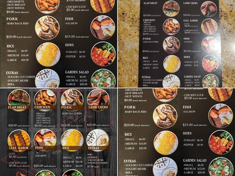 Arian BBQ Menu