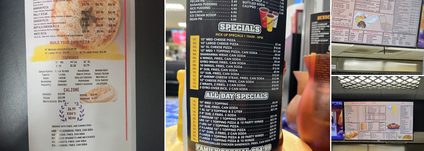 HipHop Fish and Chicken Shawarma & Pizza n'Kebab Menu