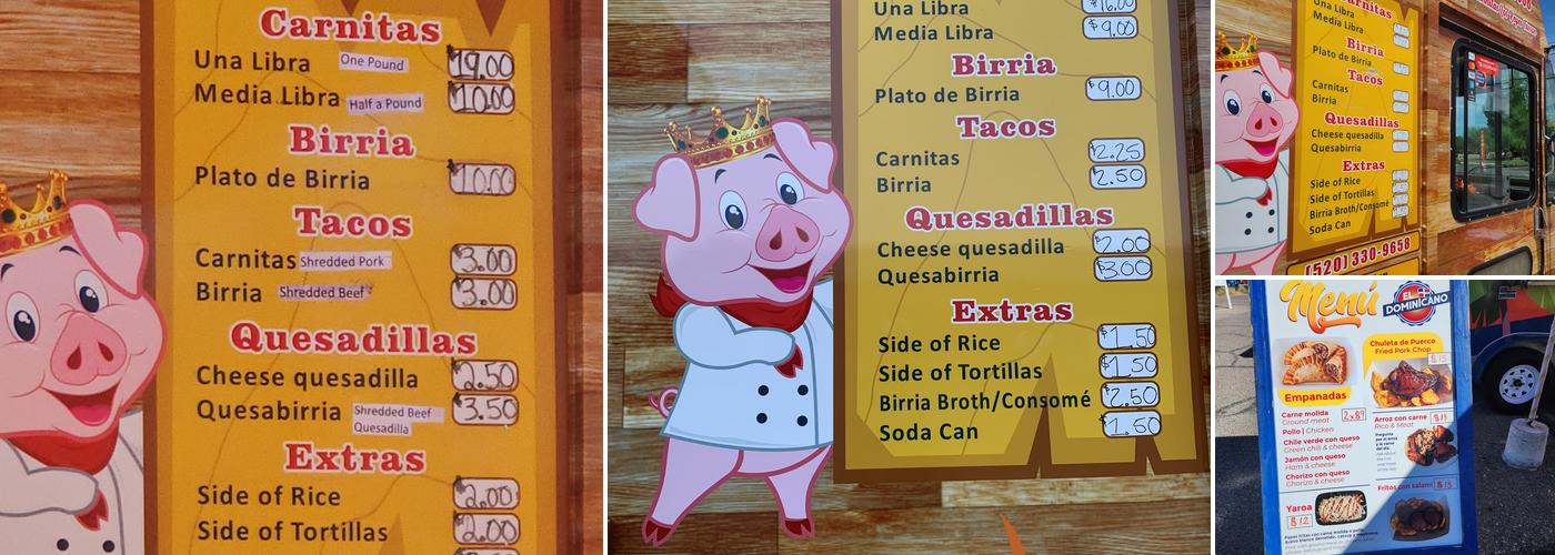 Carnitas Los Reyes Tucson Menu