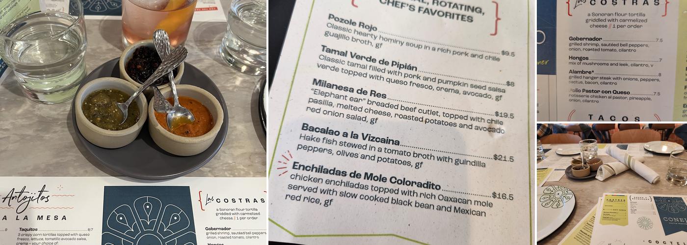 Conejo Menu