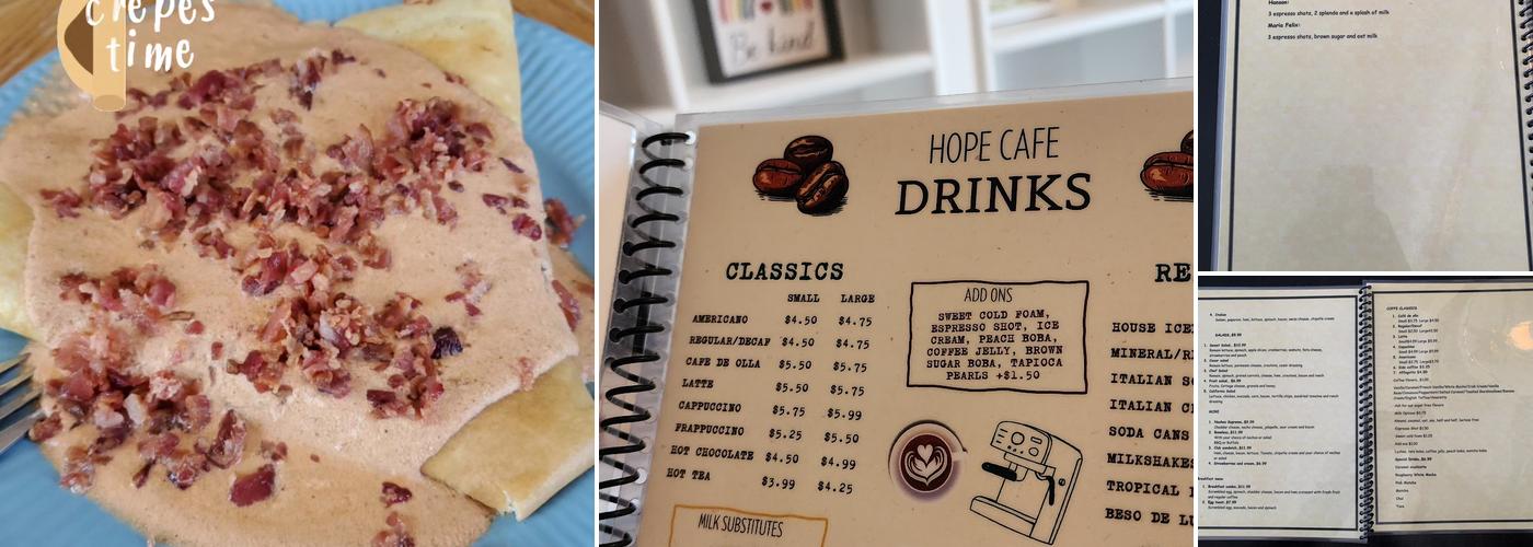 Hope Cafe El Centro Menu