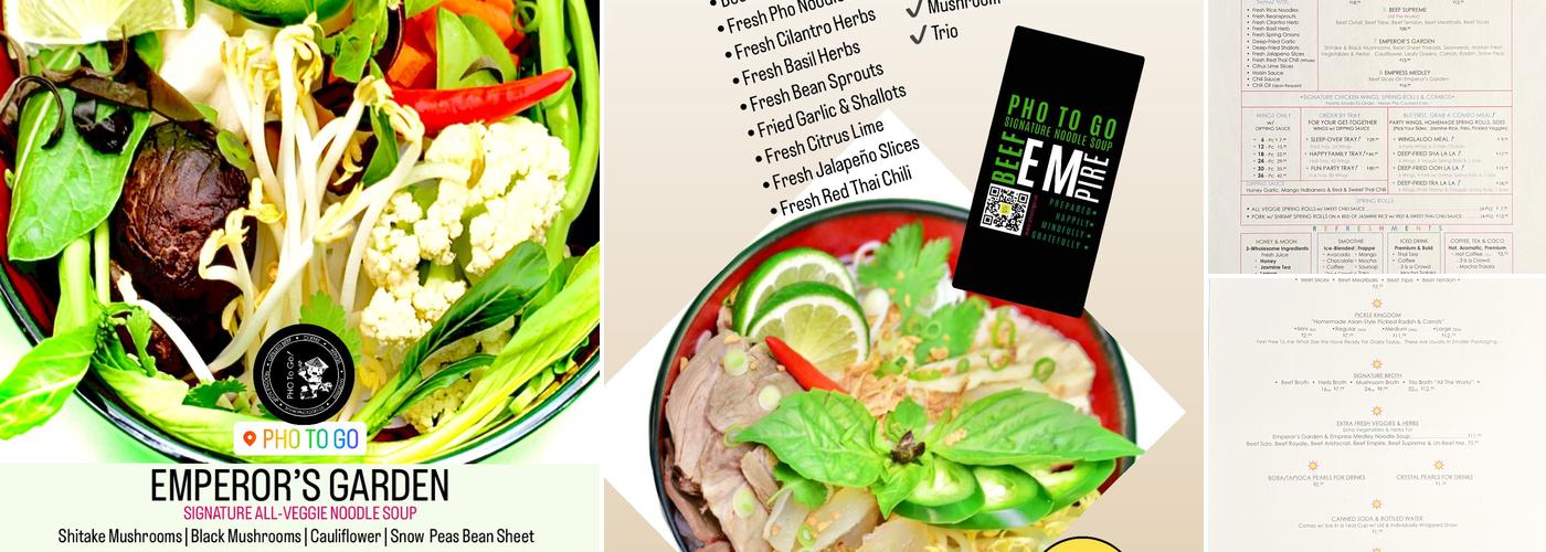 PHO To Go Menu