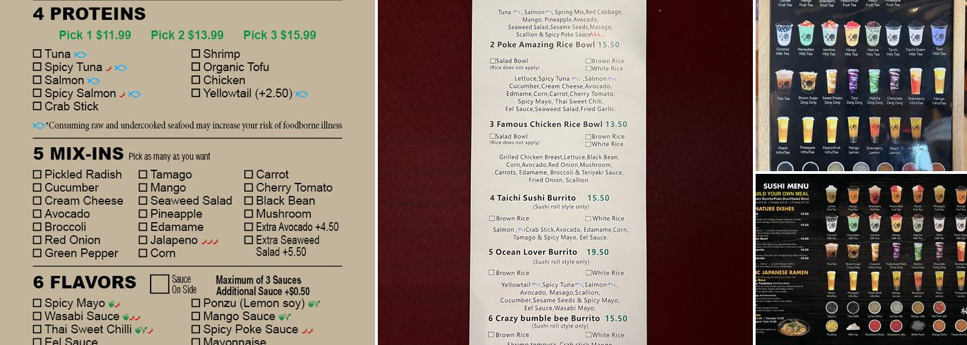 Taichi Bubble Tea(Severna Park) Menu