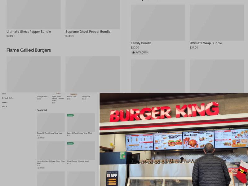 Burger King Menu