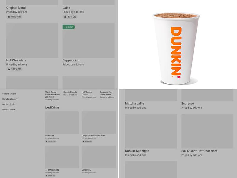 Dunkin' Menu