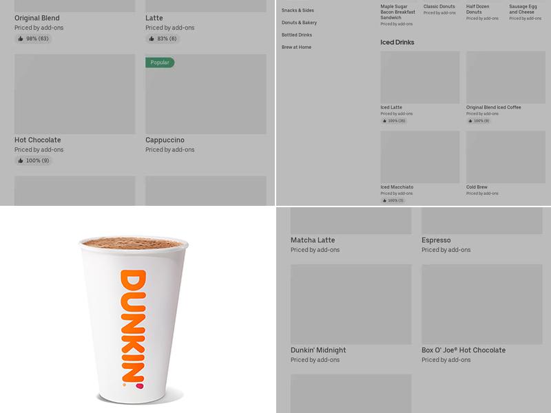 Dunkin' Menu