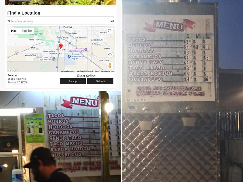 Sr. Taco Taqueria Menu