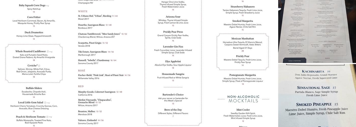 View 180 Menu