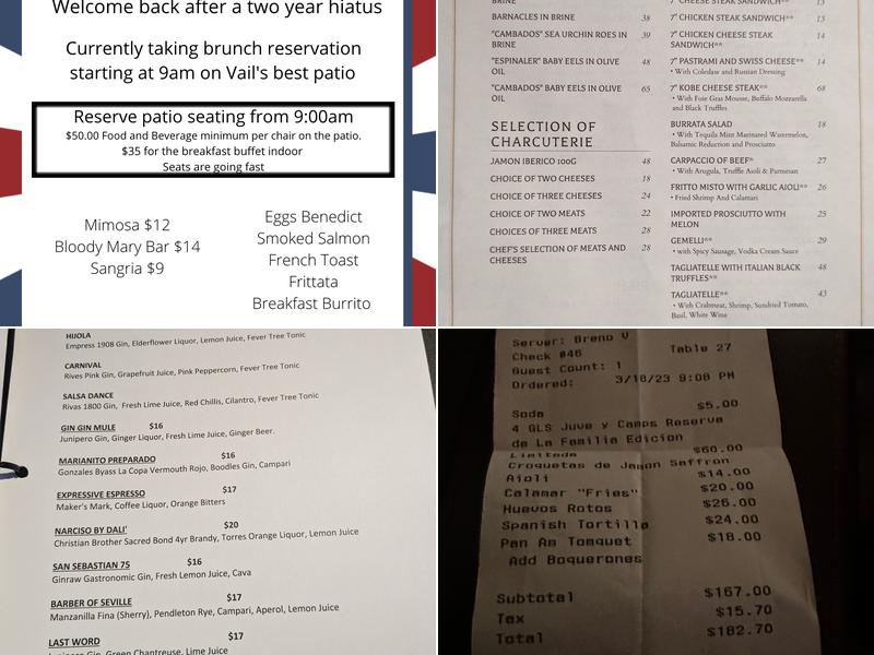 Barrio Social Menu