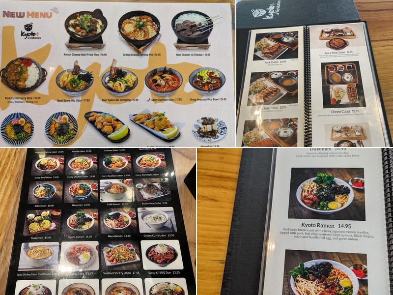 Kyoto Gyukatsu Menu