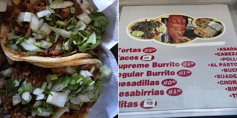 EL Chacuaco Lonchera Menu