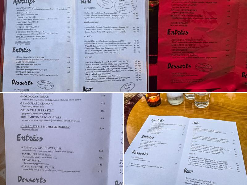 Zizou Menu