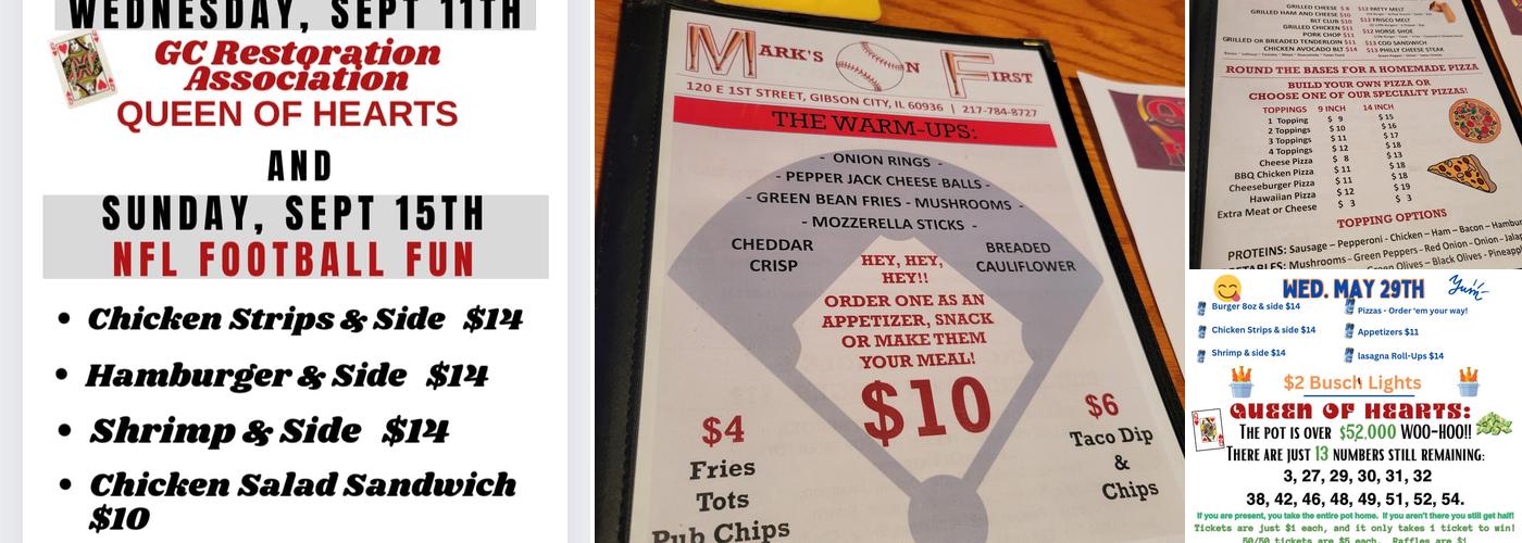 Mark's on First Menu