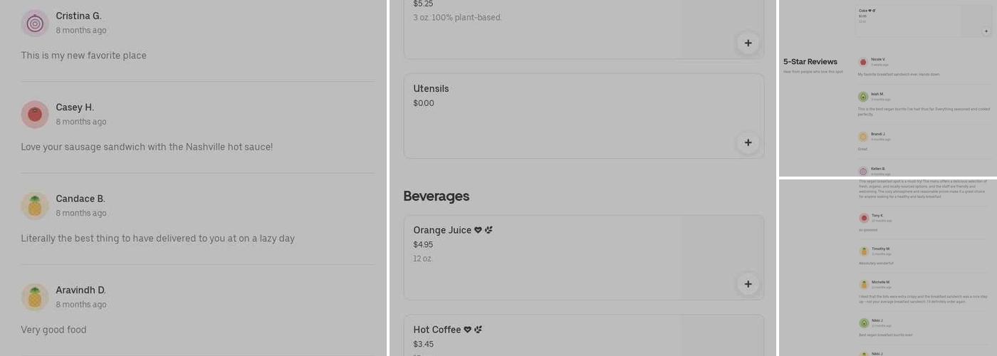 Phuket I'm Vegan Menu