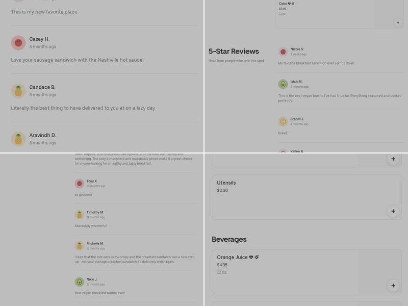 Phuket I'm Vegan Menu