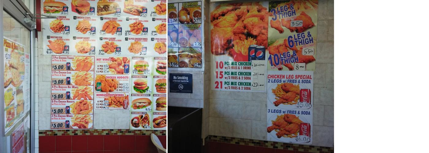 Kennedy Fried Chicken & Burger Menu