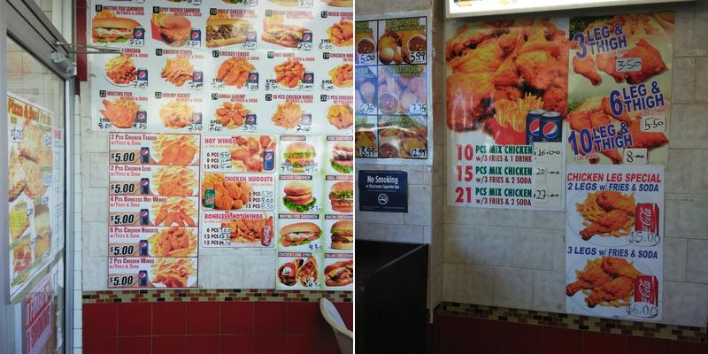 Kennedy Fried Chicken & Burger Menu